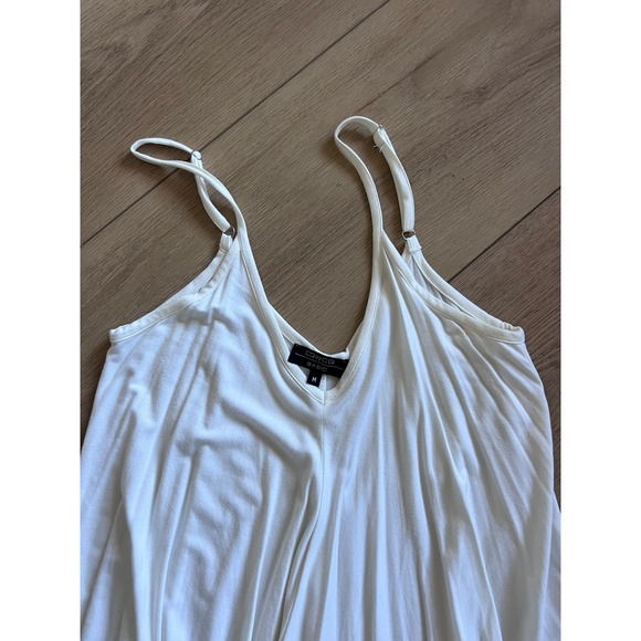 CQ by CQ BASIC White Asymmetrical Hem Midi Dress Size M - Picture 4 of 5